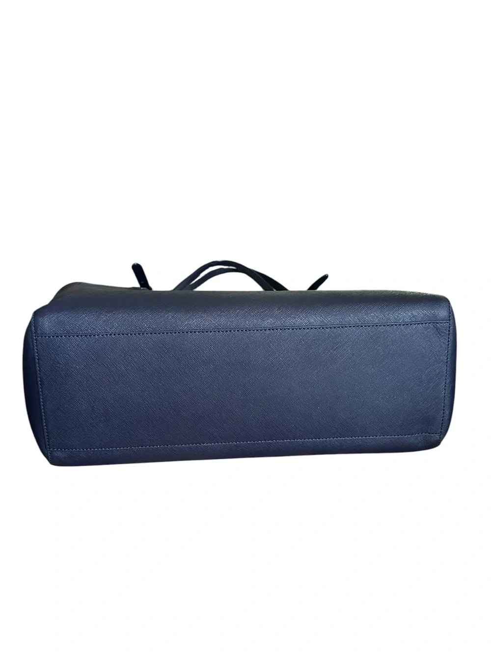 Tory Burch Emerson Large Navy Saffiano Leather Tote NWOT Dust Bag